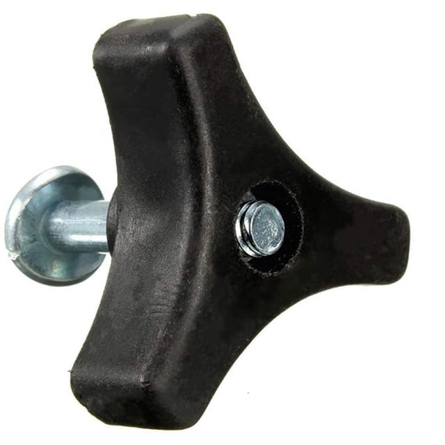 Juego de 2 mangos triangulares para cortacésped, tornillo, tuerca, perno, repuestos para herramientas de jardín, accesorios para máquinas de césped Honda (negro) JM Cocina, Decoración y Otros