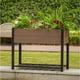 thumbnail image 3 of Cama Elevada para Jardín para Todo Clima con Repisa de Almacenamiento, Caja de Macetas de Vetas de Madera de HDPE y Resistente Estructura de Aluminio Negro para Verduras, Hierbas en Patio, Balcón, 3 of 7