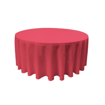 

LA Linen Polyester Poplin Tablecloth 120-Inches Round Fuchsia