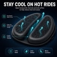 thumbnail image 5 of Motorcycle Seat Cushion, 3D Honeycomb Gel Motor Seat Pad for Long Rides, Ergonomic Shock Absorption TPE Rider Cushion, Universal Non-Slip Breathable Cruiser Touring Seat Cover, 5 of 7