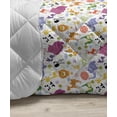 thumbnail image 3 of Cartoon Animal Down Alternative Comforter, Australian Fauna Silly Faces Savannah Lion Crocodile Repetitive Pattern, Microfiber Quilt for All Season, 5 Sizes, Multicolor, by Ambesonne, 3 of 3