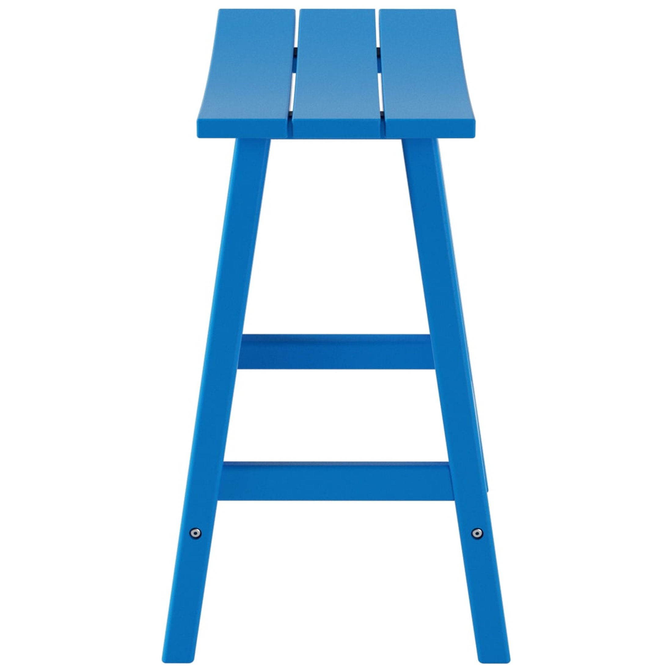 GARDEN 24" Inches Adirondack Plastic Outdoor Bar Stools for Patio, Pacific Blue