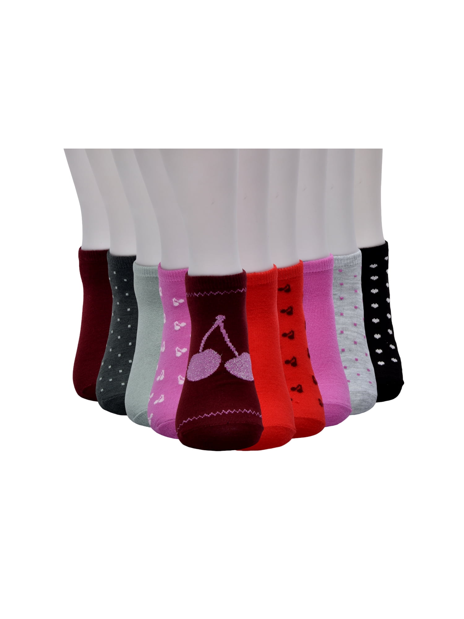 No Boundaries Women’s Low Cut Socks, 10 Pack, Shoe Sizes 4-10
