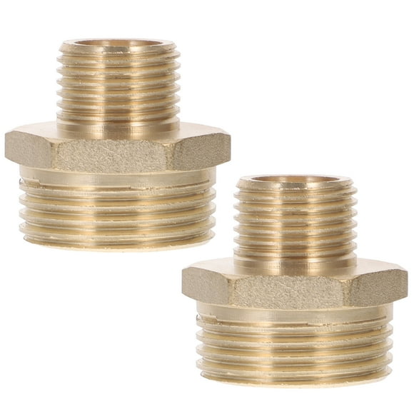 MIANGASTORE 2 Pcs Raccord en Laiton /2 Réducteurs Raccord de Tuyau d'Arrosage Adaptateur de Tuyau