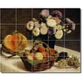 thumbnail image 1 of Ceramic Tile Mural-Henri Fantin-Latour Flowers Painting 117. 60" w x 48" h using (20) 12 x 12 ceramic tiles, 1 of 3