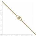 thumbnail image 5 of 14K Yellow Gold Small A Diamond Evil Eye Bracelet, 5 of 5