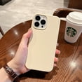 thumbnail image 2 of CASELIX iPhone 12 Case, Liquid Silicone Case for iPhone 12 Cover, Shockproof, Slim Phone Case, Anti-Scratch Soft Microfiber Lining (Antique White), 2 of 5