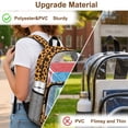 thumbnail image 5 of FKELYI Cartoon Giraffe Print Clear Backpacks for Elementary Student 17 Inch Schoolbag Transprent School Bookbag Boys Girls Casual Daypack Lightweight Travel Bags, 5 of 7