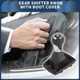 thumbnail image 3 of Unique Bargains Gear Shifter Knob with Cover 5 Speed Manual Gearbox Stick Shifter Lever Knob for Audi A4 07-15 Plastic, 3 of 6