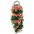 thumbnail image 3 of Artificial Rose Vine Hanging Plants Fake Flower Outdoor Flowers Fake Hanging Flower, UV Resistant for Indoor Outside Garden Porch Window, 3 of 6