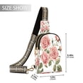 thumbnail image 2 of Stylish Leather Crossbody Bag 8.46x5.9x2.16In Easy To Carry Multi-Purpose Travel Hiking Shopping Fashion Bag Five Roses, 2 of 7