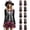 A01-black, variant on Womens Skeleton Dress Long Sleeve Skull Print Halloween Dresses Witch Vampire Gothic