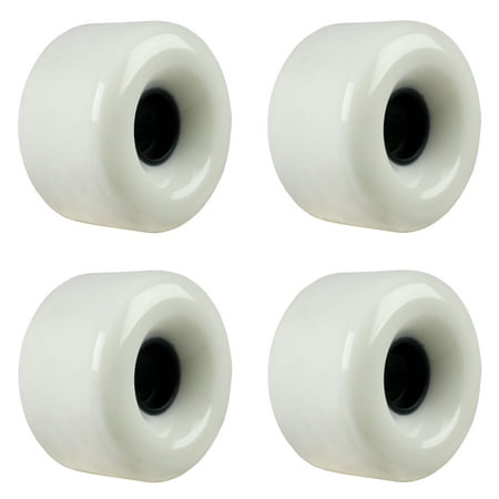 Longboard Wheels 70mm Shaved White USA Made 78A