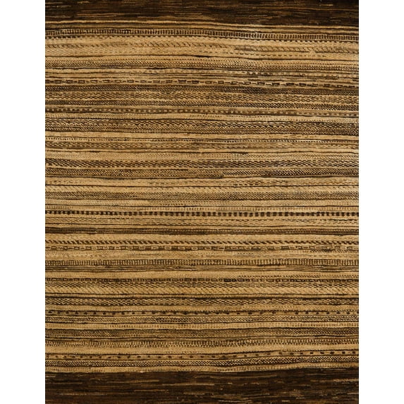 Ahgly Company Indoor Rectangle Abstract Red Brown Abstract Area Rugs, 2' x 5'