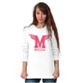 thumbnail image 4 of Meow Cute Crazy Cat Ladies University Women's Long Sleeve T Shirt Brisco Brands S, 4 of 5