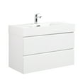thumbnail image 3 of White Bathroom Furniture 36" - Drawers, One Basin, Spacious Interior Vanity Stylish Design, 117.55 Lb Weight, Large Storage Compartment, 3 of 7