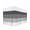 Grey, variant on Navy Blue Grey Striped Bed Skirt Queen Size, Farmhouse Modern Wrap Around Bed Skirting with Adjustable Elastic Strap, Dust Ruffle Pleated Bedskirts 16 Inch Drop for Bedroom Queen Beds