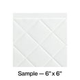 thumbnail image 1 of FASÄDE Quilted Decorative Vinyl Backsplash Panel in Matte White (6X6 Inch Sample), 1 of 5