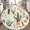 Color 1, variant on Western Botanical Round Rug 3ft Washable Area Rugs, Seamless Floral Green Cacti Peach Flowers White Non-Slip Carpet for Bedroom Playroom Nursery Dorm