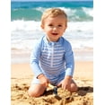 thumbnail image 2 of Aideaone Toddler Baby Boys Swimsuit One Piece Swimwear Long Sleeve with Zipper Rash Guard 3-36 Months, 2 of 7