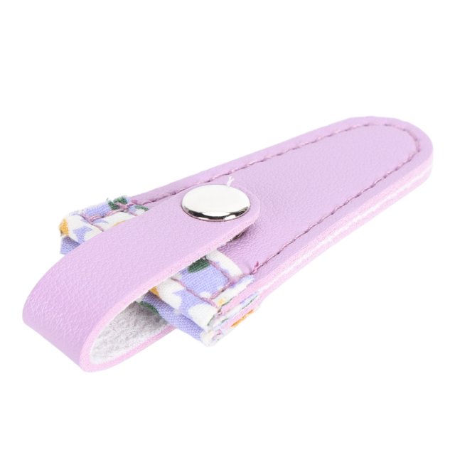 Scissor Cover, PU Leather Fine Scissor Cover Dust Stain Proof Enhanced Safety Convenient Storage Scissor Cover for Embroidery Needlework Crafting