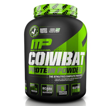 MusclePharm Combat Protein Powder, Chocolate Milk, 25g Protein, 4 (Bodybuilding Com Best Protein Powder)