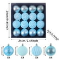 thumbnail image 2 of Christmas Tree Decorations Set for Christmas Valentines, 16ct Shatterproof Christmas Ball Ornaments Bulk, 2.36 Inches Elegant Hanging Ornaments for Xmas Holiday Wedding Decor, 2 of 7