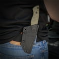 thumbnail image 4 of GRITR Scout Hunting EDC Drop Point Fixed Blade Knife w/ Kydex Sheath, ODG, 4 of 7