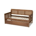 thumbnail image 4 of Bowery Hill Traditional Wood Daybed with Trundle in Ash Brown, 4 of 11