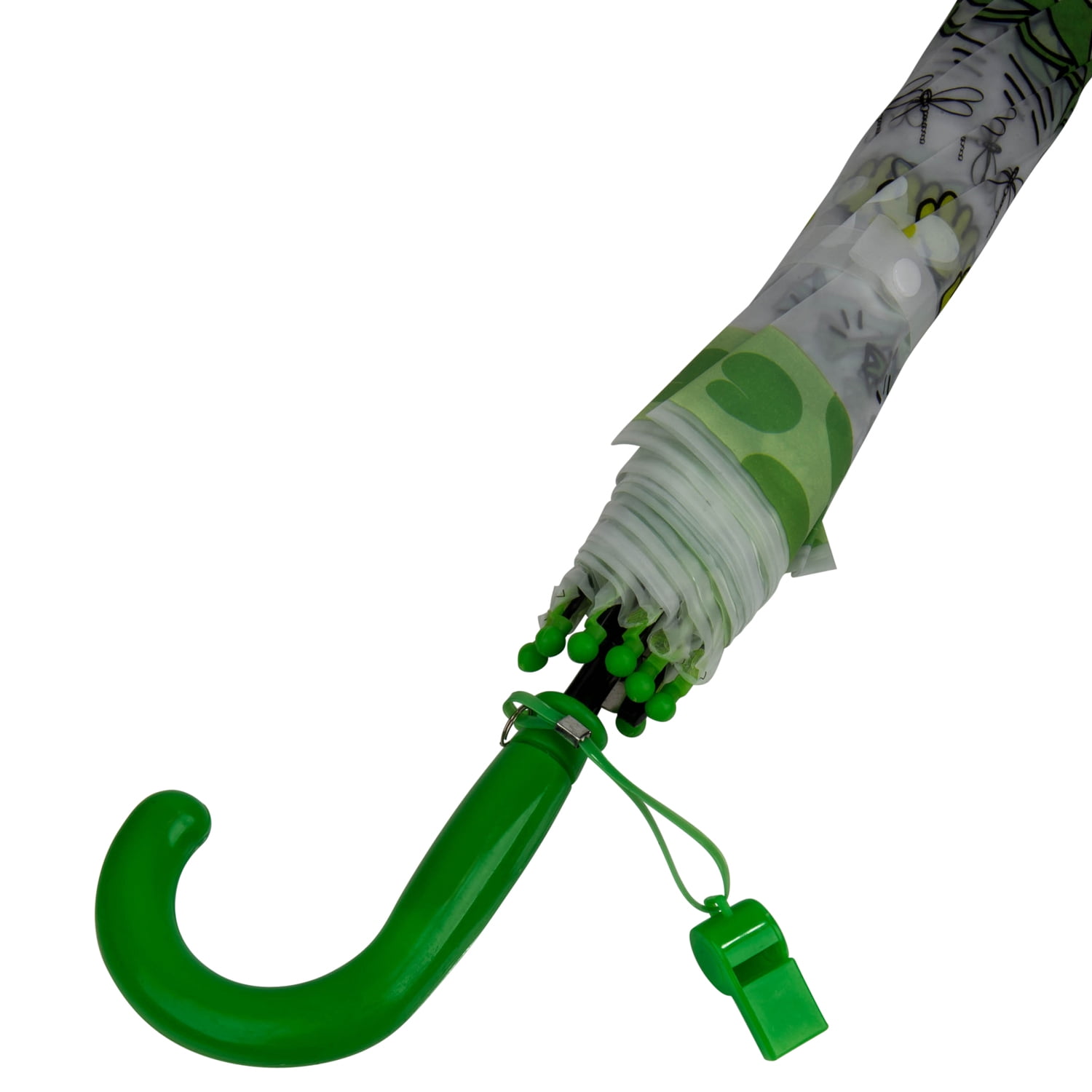 Rainy Day Novelty Kids Easy Open Automatic Umbrella with Safety Whistle