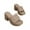 Khaki Shoes, variant on Women's Slippers Fish Mouth Thick Heel High Heel Slippers Fashion Slippers Black 39 Lady Slippers