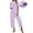 C-Purple, variant on Summer Pajama Sets For Women Short Sleeve Sleepwear Set Ladies Casual 2 Piece Outfits Lounge Sets