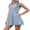 blue, variant on Two Piece Workout Outfits for Women, Sleeveless Mini Dress with Shorts Summer Athletic Tennis Dress Golf Outfit