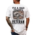 thumbnail image 3 of I'm A Dad Grandpa And A Veteran Nothing Scares Me T-Shirt – Patriotic Military Family Graphic Tee, Father’s Day Gift Shirt, 3 of 6