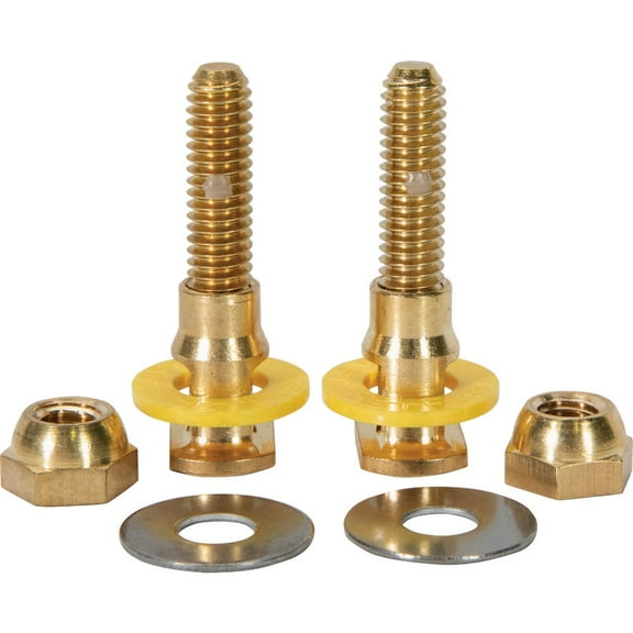 1 Pc Fluidmaster Setfast 5/16 In. X 1-1/2 To 2-1/4 In. Adjustable Brass Toilet Bolts (2 Pack)