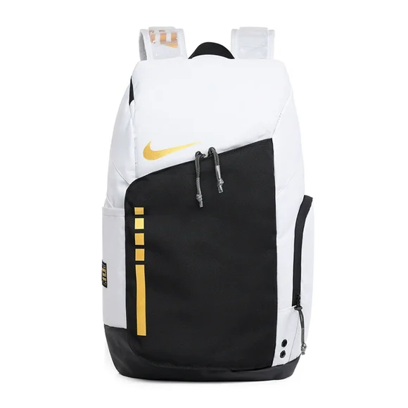 Unisex Nikes Elite Pro Basketball Backpack School Bag Fitness Travel Bag Laptop Bag Black White