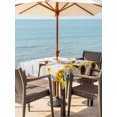 thumbnail image 3 of Outdoor Tablecloth with Umbrella Hole for Patio/Picnic/Party/Camping, Pig Sunflower Western Waterproof Table Cloth Square Cover Washable, Rustic Daisy Grey Wooden (60"x 60"), 3 of 8