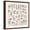 Brown Frame, variant on Art.com Hand-Drawn Vegetables Stretched Canvas Print Wall Art by Nikiparonak, 16" x 16"