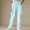 Light Blue, variant on HAPIMO Women's Casual Comfy Sweat Pants Loose Straight Leg Sweatpants Solid Elastic Waist Pants High Waist Sports Pants with Pockets Army Green XXL