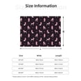 thumbnail image 5 of Honeii Poodle Dog print throw blanket, crafted from cozy cotton flannel, offers versatile home decor as a bedding suitable for all seasons.-, 5 of 6