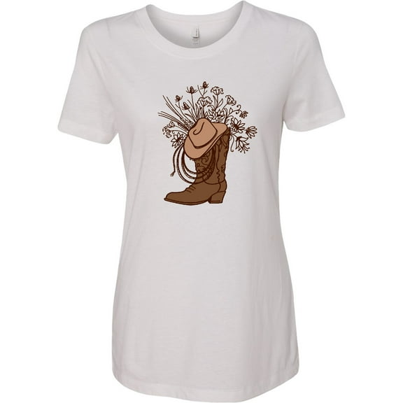 Inktastic Cowgirl Rodeo Western Boot Women's T-Shirt