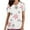 White, variant on Lolmot Medical Scrub_Tops for Women Santa Claus Scepter Socks Snowflakes Print Working Uniform T-Shirt Short Sleeve V-Neck Tunic Tops Nursing Uniform with Pockets
