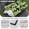 thumbnail image 5 of SEANATIVE Golf Ball Print Golf Cart Seat Covers for Club Car Washable Golf Cart Seat Blanket Covers with 4 Front Pockets Golf Cart Front Seat Cover for 2 Passenger Easy to Install, 5 of 7