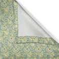thumbnail image 6 of Ambesonne Paisley Valance & Curtain, Ethnic Oriental Culture Art, 55"x30", Lime Green Mustard and White, 6 of 7