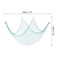 thumbnail image 2 of Unique Bargains Fishing Net Decor, 2 Pack 80' x 40' Fish Net Decor Party Accessory, Blue, 2 of 4