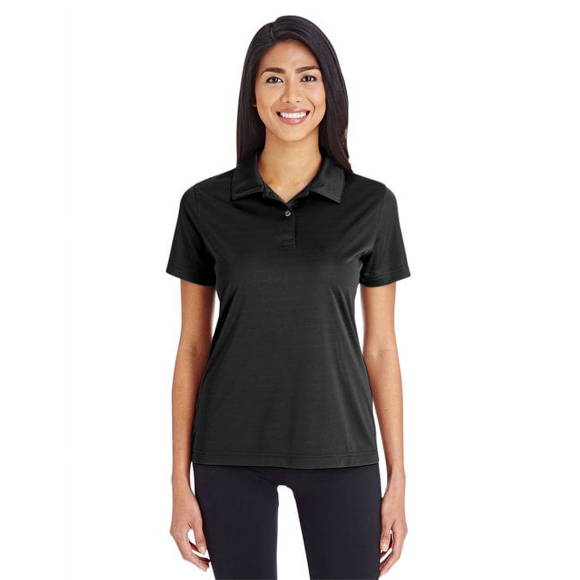 Team 365 TT51W Women's Zone Performance Polo-Black-2XL