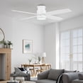 thumbnail image 3 of LEDET 52 in. 4-Plywood Blades Matte White and White/Wood Grain Mounted Ceiling Fan with Remote control, 3 of 8