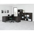thumbnail image 4 of Lorell Prominence 2.0 Espresso Laminate Box/Box/File Right-Pedestal Desk - 3-Drawer 1" Top, 72" x 42" x 29" - 3 x File Drawer(s), Box Drawer(s) - Single Pedestal on Right Side - Band Edge - Material:, 4 of 8