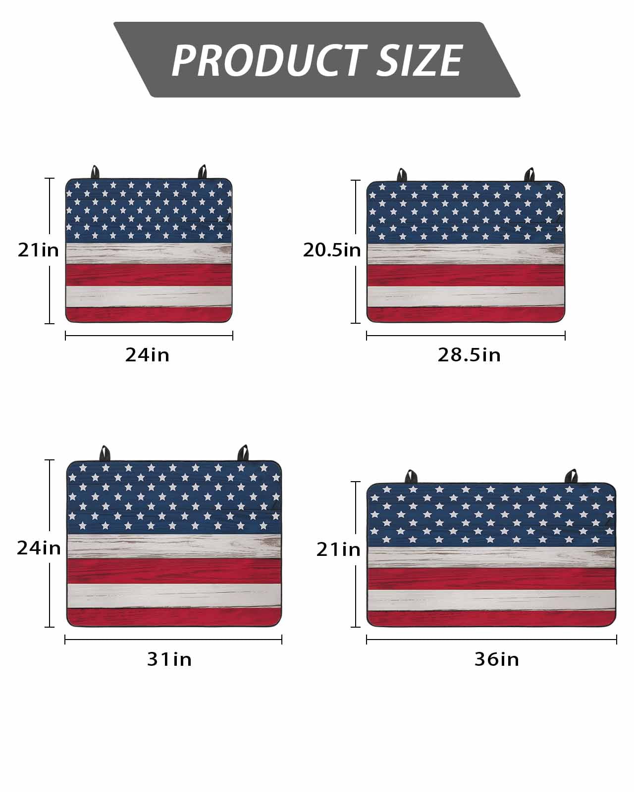 Stove Top Covers for Electric Stove, Wooden American Flag Glass Stovetop Cover Protector, Independence Day Star Striped Flag Induction Cooktop Protector Oven Mat for Kitchen Countertop 24"x21"