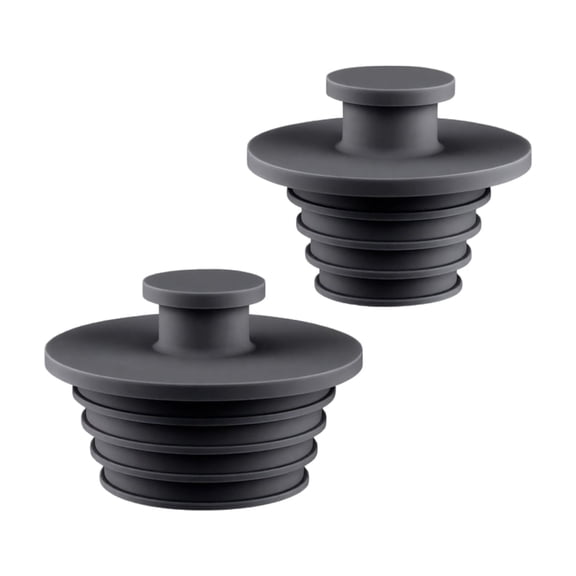 Silicone Drain Plug, Universal Shower Stopper Easy Install Bathroom Sink Bathtub Seal Accessory for Kitchen and Bathroom Black